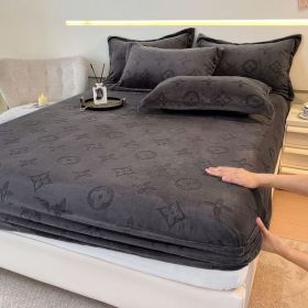 Color: Ocean Blue - Size: 120cmx200cm - Designer bedspreads bed cover, single bedspread, anti-slip thickened and warm three-piece set pillowcase