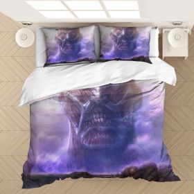 style: D, Bedding Size: 135x200cm - 3D Digital Printing Offensive Titan Bedding