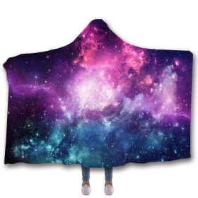 Color: 1 color, Size: 110x150CM - Cartoon Anime Print Hooded Blanket