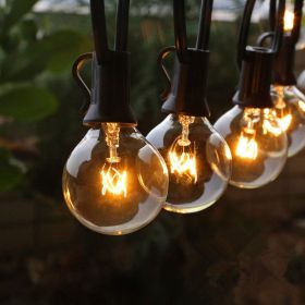 style: A - Outdoor Waterproof Decorative Small Light String G40 Tungsten Glass String