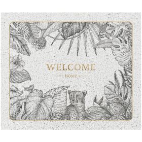 style: F, Size: 45CMx75CM - Entrance Door Mat Semicircle Nordic Entrance Door Silk Circle Non-Slip Carpet