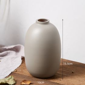 Color: B - Retro Glass Vase, Creative Dry Flower Decoration, Living Room, Bedroom, Simple Desktop Flower Arrangement