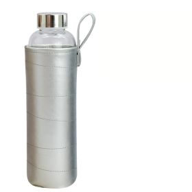 Color: Silver strap handle, capacity: 501600ml - Water Cup Large Capacity With Scale Portable Plastic Cup