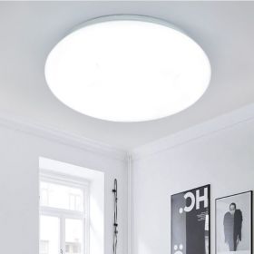 Color: Gold thread, Size: 26cm Tri Color 12W - Led Ceiling Lamp Simple Modern Acrylic Bedroom Living Room Balcony Ceiling Lamp