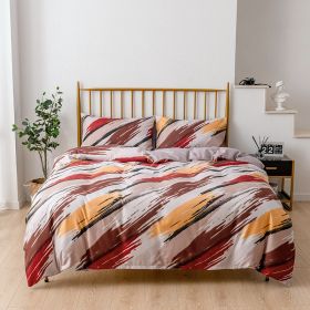 Color: Chasing the moon, Size: USEUKing260X230 - Three-piece Ink Graffiti Set For Home Textiles And Bedding