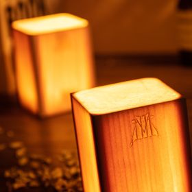 style: Nonrechargeable - North American Wood Art Atmosphere Lamp Bedroom Bedside Touch Sensor Led Night Light Creative Gift Lamp
