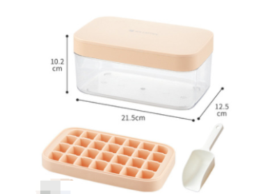 Color: Pink, Size: 28-Set of boxes, style:  - Ice Cube Mold Silicone Ice Tray Ice Making Mold Ice Box Ice Ball Storage Box Artifact