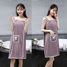 Color: Coffee color pocket, Size: 80x150cm - Pure Cotton Absorbent And Quick-drying Towels