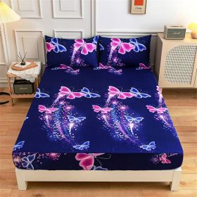 Carpet size: 120x200X30cm, Color: H - One Piece Bed Sheet Cover Aloe Cotton Simmons Non-slip And Dustproof Mattress Protector