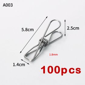 quantity: 100pcs - 20pc Stainless steel clamp