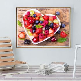 Color: Square, Size: 60x80 - 5D Diamond Painting Full Square Scenic Fruit Embroidery Sale