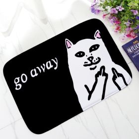 Size: 60x90cm - Coral Velvet Indoor Floor Mat For Cats