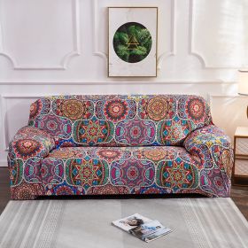 Color: Oval, Size: 235 310cm - Bohemian style stretch all-inclusive sofa cover