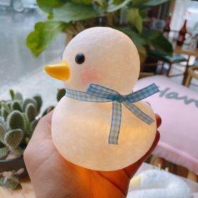 Color: Night light duckblue bow - Cartoon Ins Creative Night Market Glowing Toy