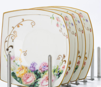 style: Four Bshaped triangle discs - Japanese Four-corner Plate Dish Plate Household Square Sushi Plate Creative Personality Dish