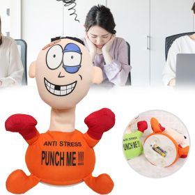 Funny Children Boxing Toys Punch Me Electric Plush Toys Creative Vent Screaming Doll With Simulation Sound