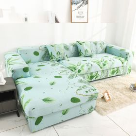 Color: 16color, Size: 235 300cm - Printed all-inclusive milk silk sofa cover