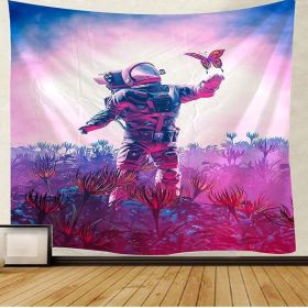 Color: As shown, Size: 150x150CM - Printed Astronaut Multifunctional Tapestry Sitting Blanket Wall Hanging Beach Towel