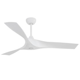 52 Inch Ceiling Fan Without Light, with Remote Control 6 Speed Quiet Reversible DC Motor (Color: as Pic)