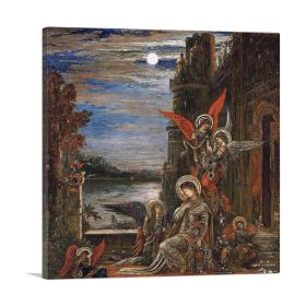 Saint Cecilia Angels Announcing Her Coming Martyrdom (Type: Standard Framed Canvas Print, size: 12" x 12" / 30cm x 30cm (approx))